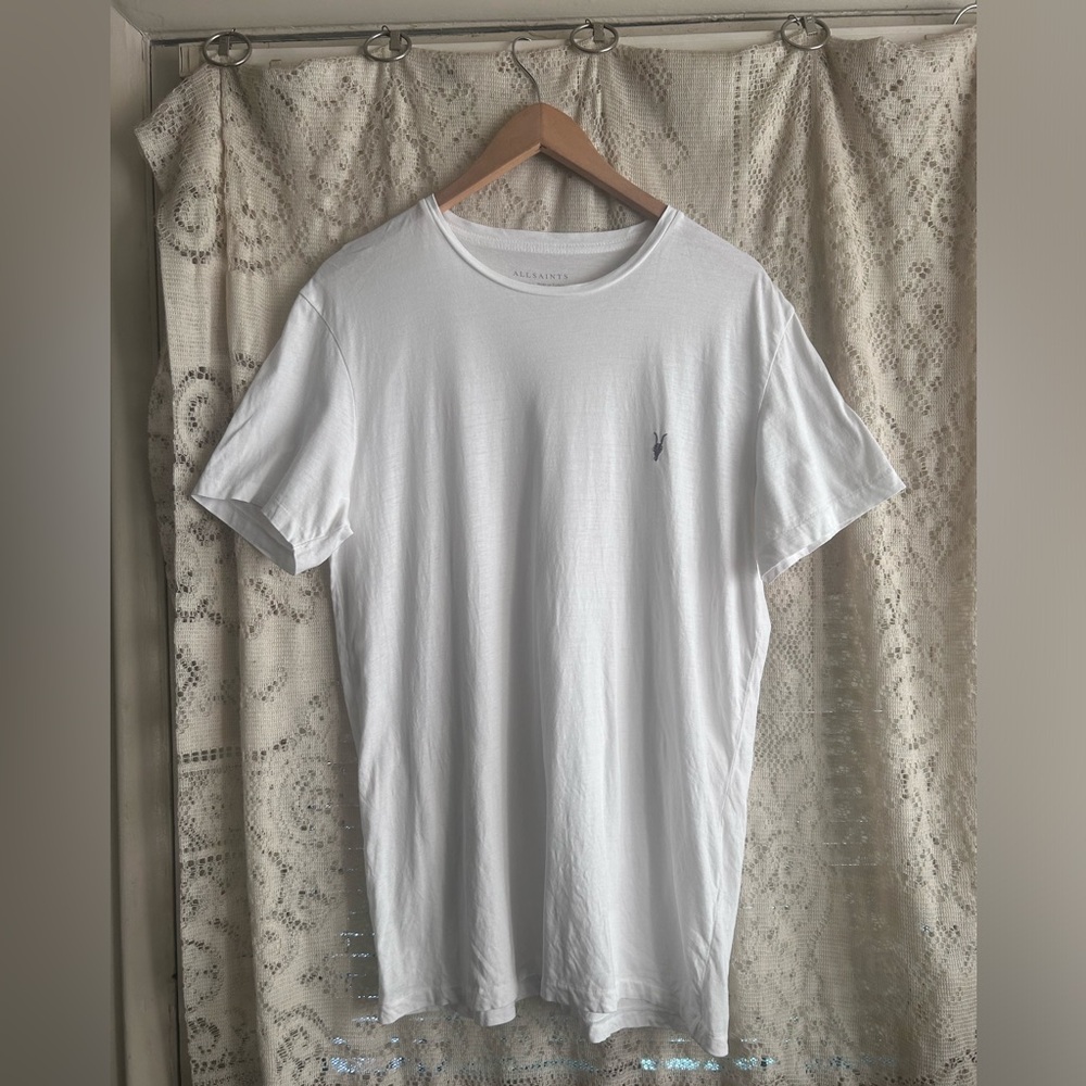 ALLSAINTS BRACE BRUSHED COTTON CREW NECK T-SHIRT